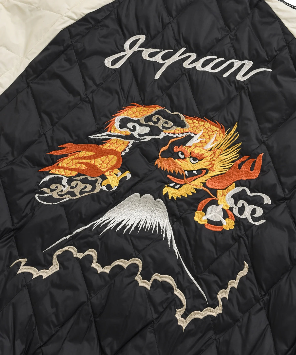 日本限定 雙面穿橫須賀刺繡羽絨外套